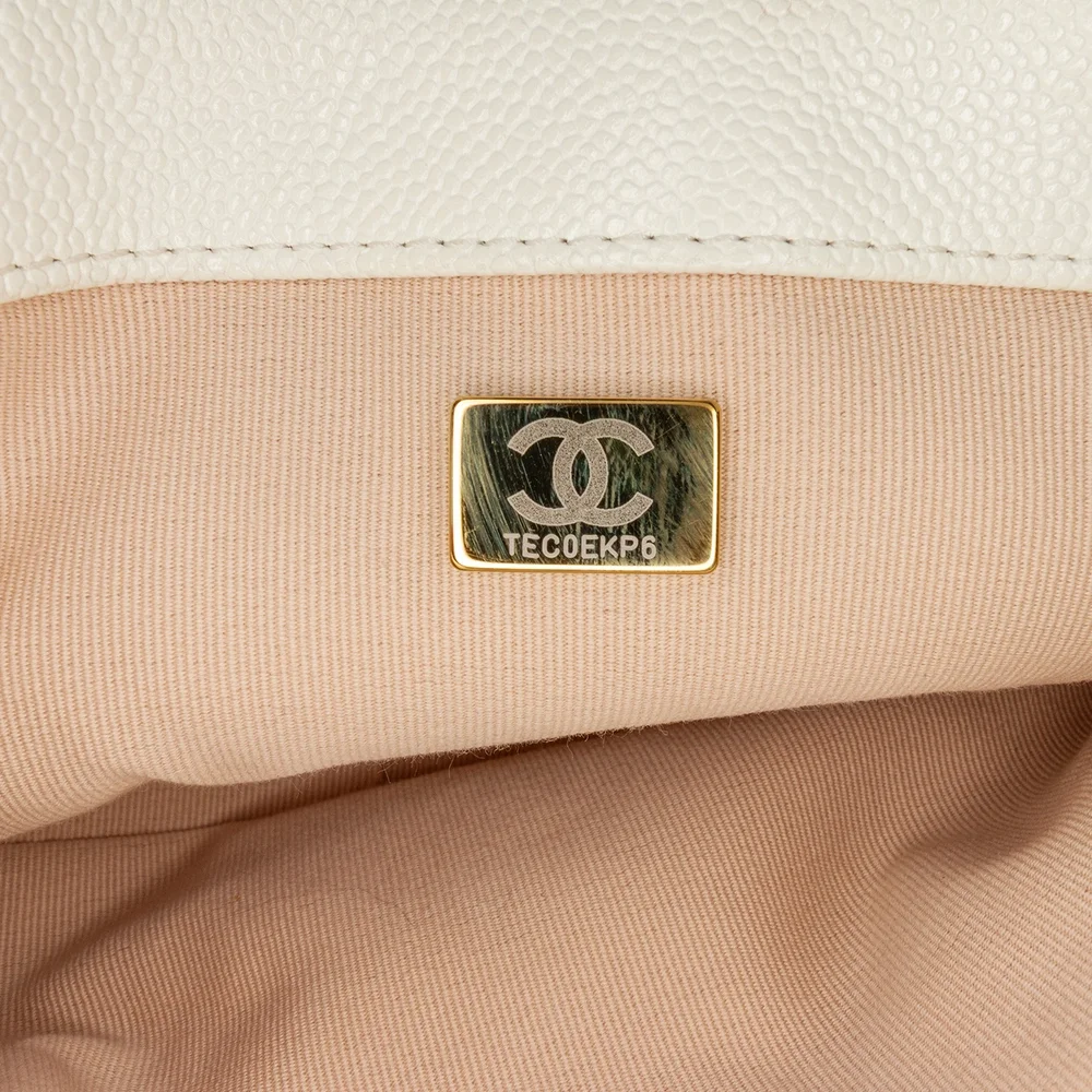 Pre-Loved Chanel Small Quilted Caviar Chain Melody Flap